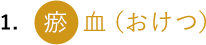 1. 瘀血(おけつ)